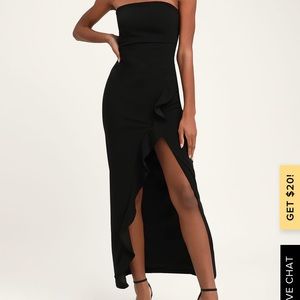 Lulus after hours strapless dress